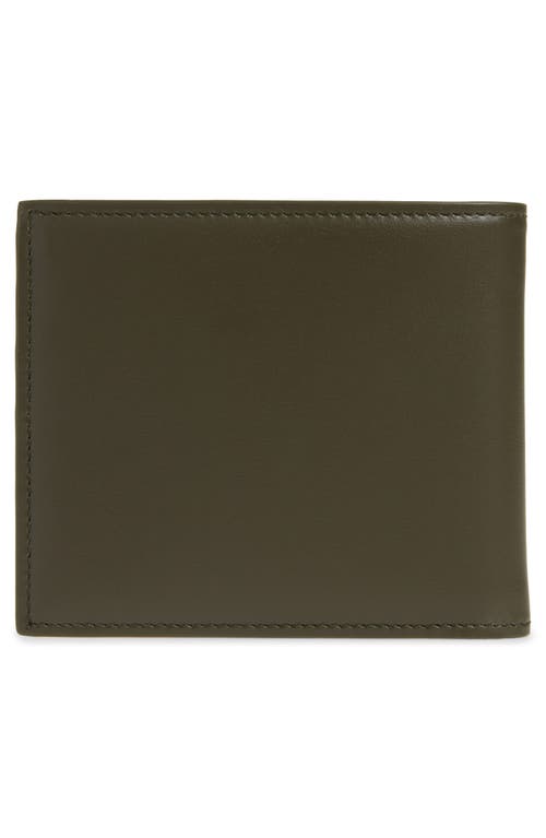 Shop Dolce & Gabbana Dolce&gabbana Logo Leather Bifold Wallet In Militare