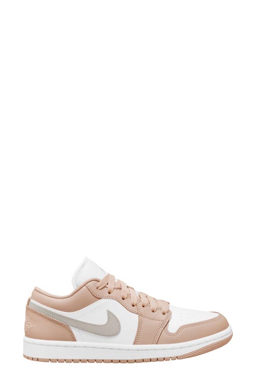 Jordan Air  1 Low Sneaker In White/light Bone/beige