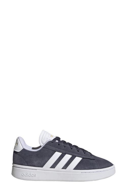 Adidas Originals Women's Grand Court Alpha Cloudfoam Lifestyle Comfort Casual Sneakers From Finish Line In Navy/ftwr White/gold Met.