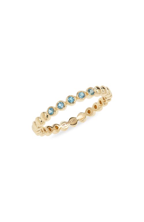 Bony Levy 14K Gold London Blue Topaz Stacking Ring in 14K Yellow Gold at Nordstrom, Size 6.5