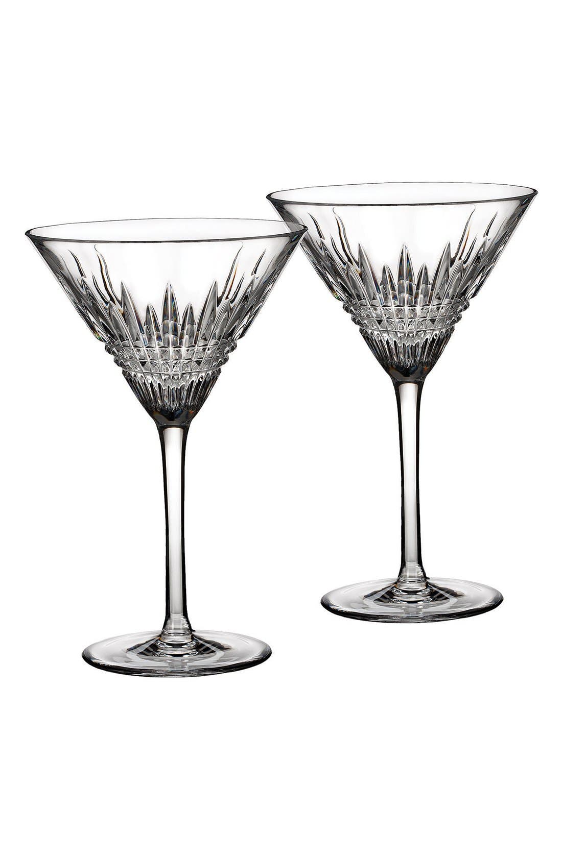 Waterford 'Lismore Diamond' Lead Crystal Martini Glasses (Set of 2