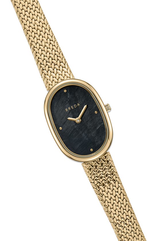 Shop Breda Jane Tethered Mesh Strap Watch, 23mm In 18k Goldlated