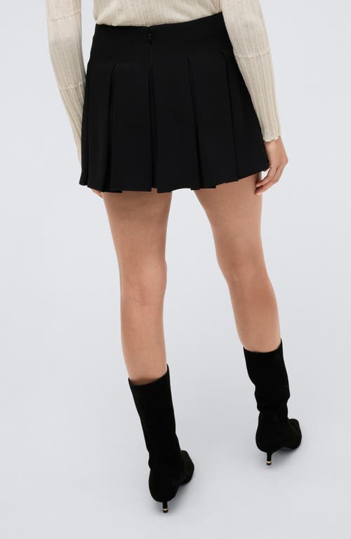 Shop Kenneth Cole Box Pleat Miniskirt In Black