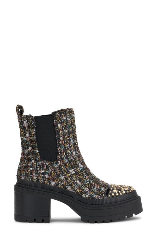 Shop Jessica Simpson Jymmie Cap Toe Platform Chelsea Boot In Black Multi