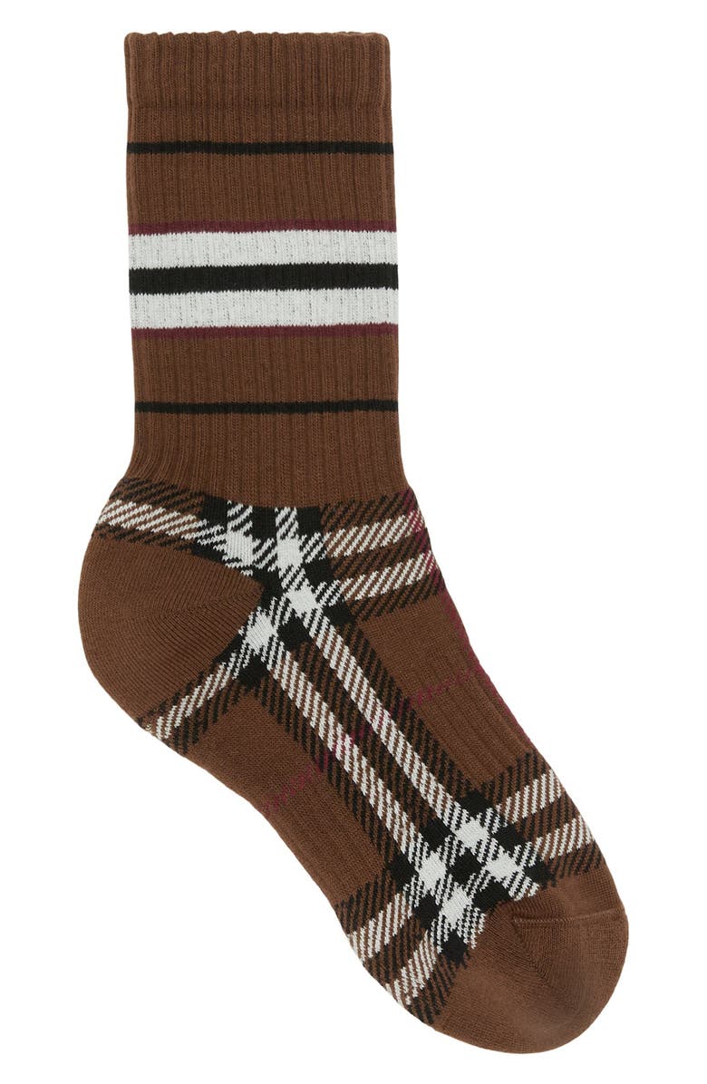 Burberry Check Intarsia Cotton Blend Socks | Nordstrom