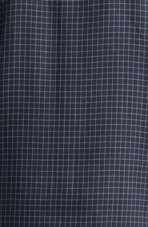 Shop Treasure & Bond Check Duofold Button-up Shirt In Navy- Grey Thom Plaid