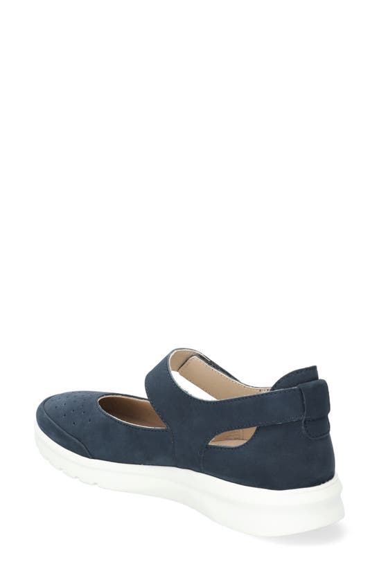 Mephisto Marsia Mary Jane Flat In Jeans Blue Bucksoft