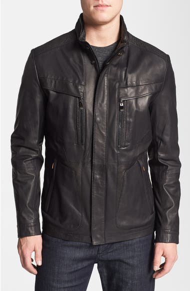 Boss Hugo Boss Mclaren Nivelles Leather Jacket Nordstrom