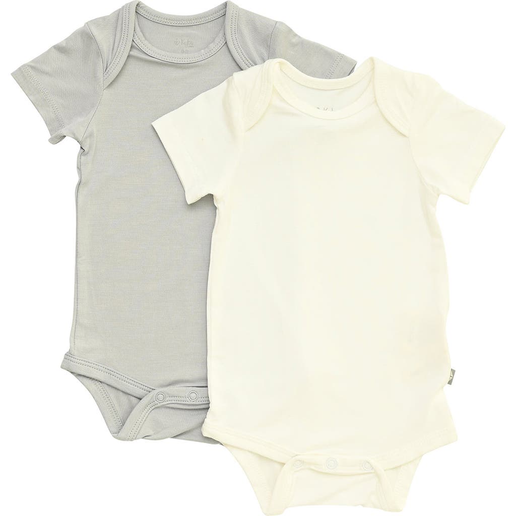 Kyte Baby Assorted 2-pack Bodysuits In Cloud/storm