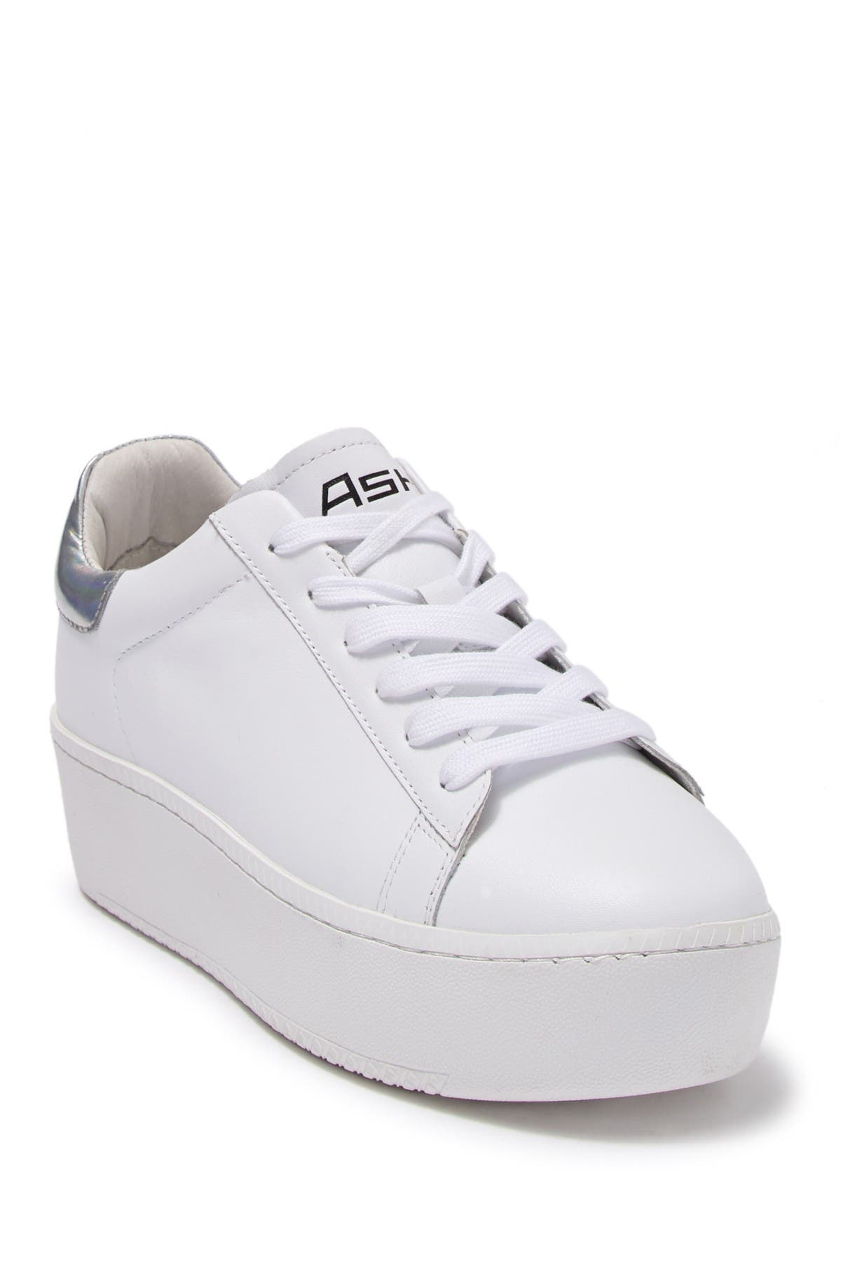 ash white platform sneakers