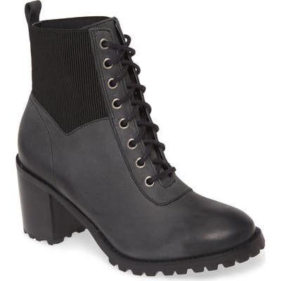 Matisse Moss Lace-Up Boot, Black