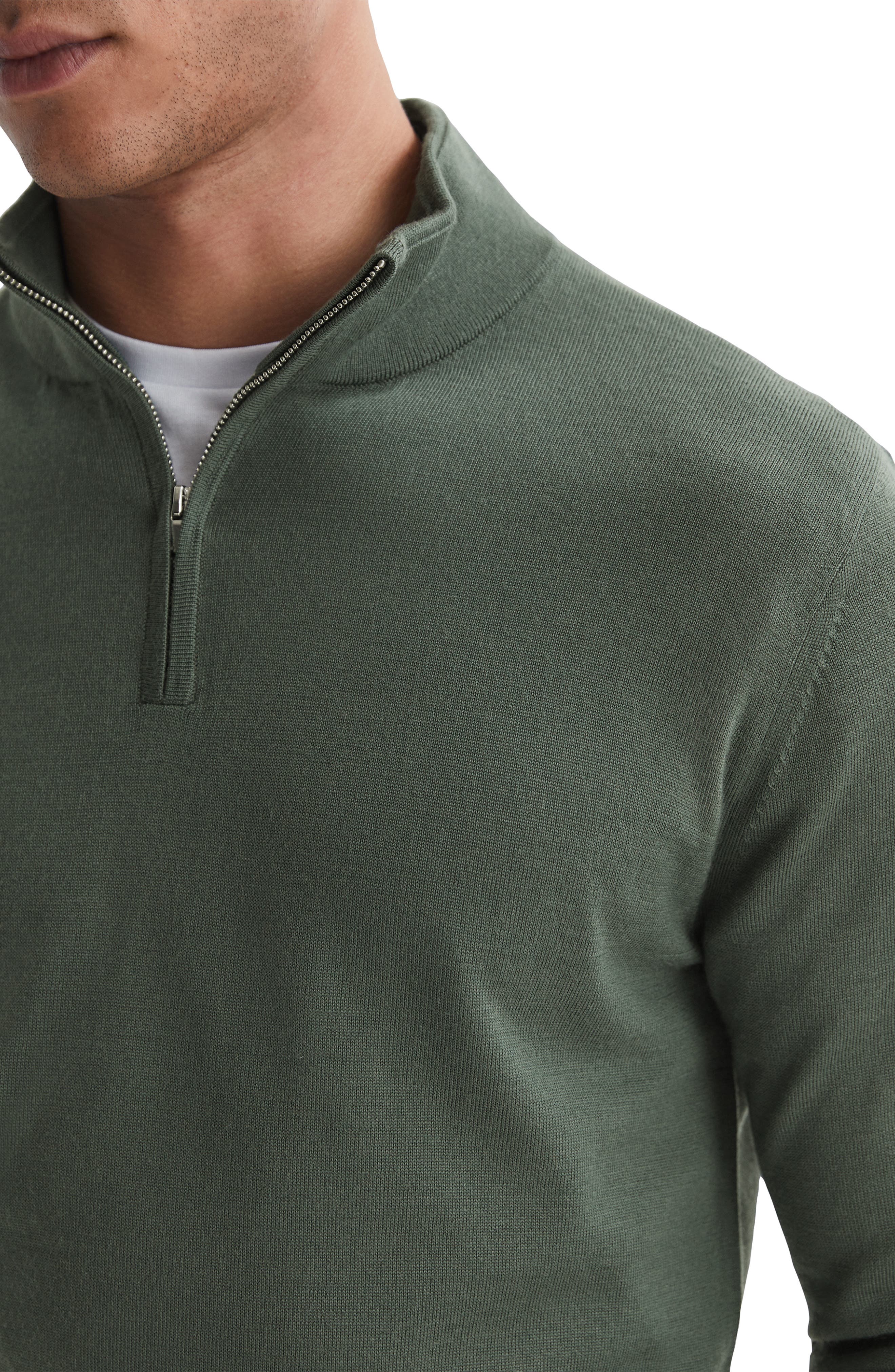 Reiss Blackhall Quarter Zip Wool Sweater Nordstrom