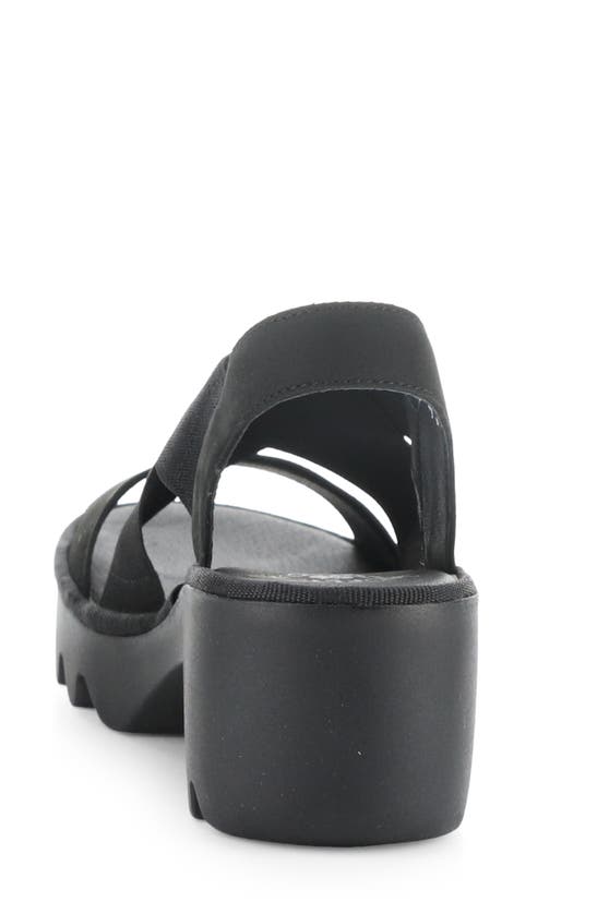 Shop Fly London Taji Platform Slingback Sandal In Black Cupido