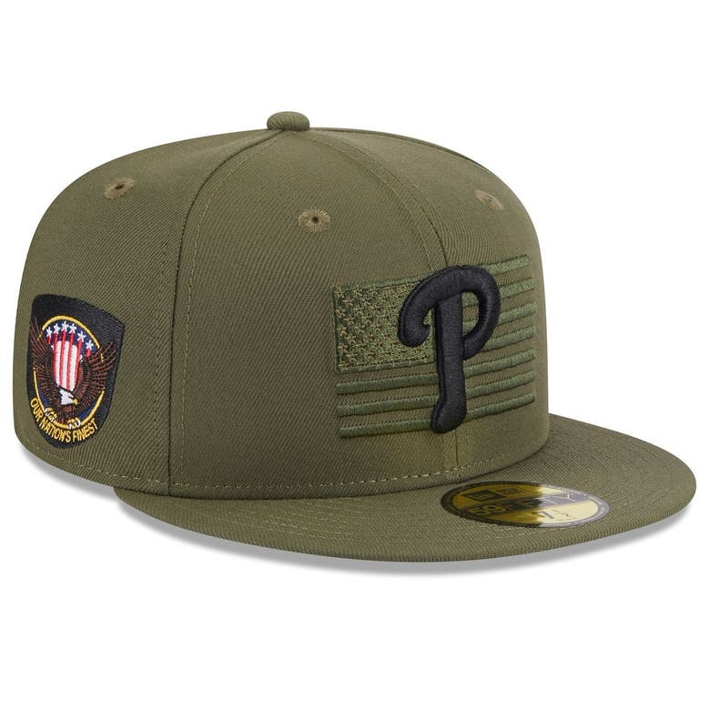 NEW ERA NEW ERA  GREEN PHILADELPHIA PHILLIES 2023 ARMED FORCES DAY ON-FIELD 59FIFTY FITTED HAT