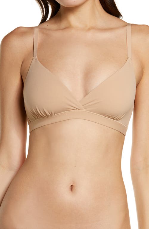Skims Fits Everybody Lace Scoop Bralette In Clay