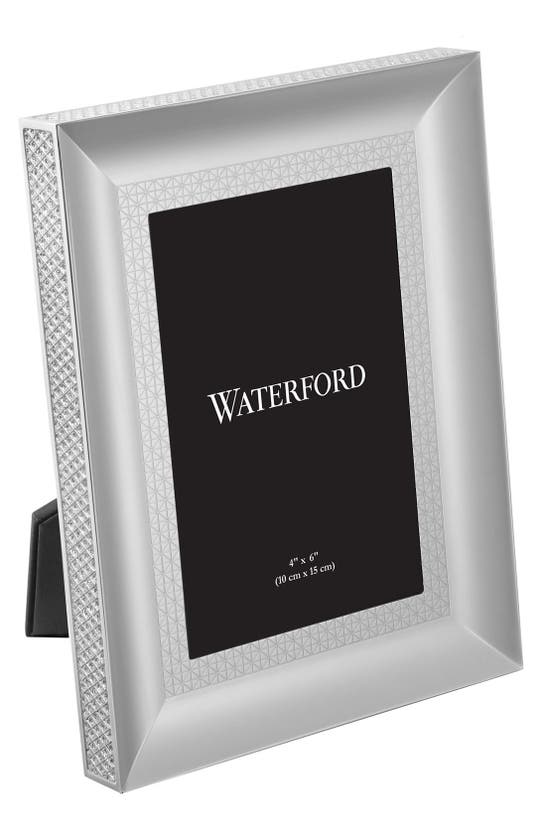 Shop Waterford Lismore Diamond Lead Crystal Picture Frame In Silver