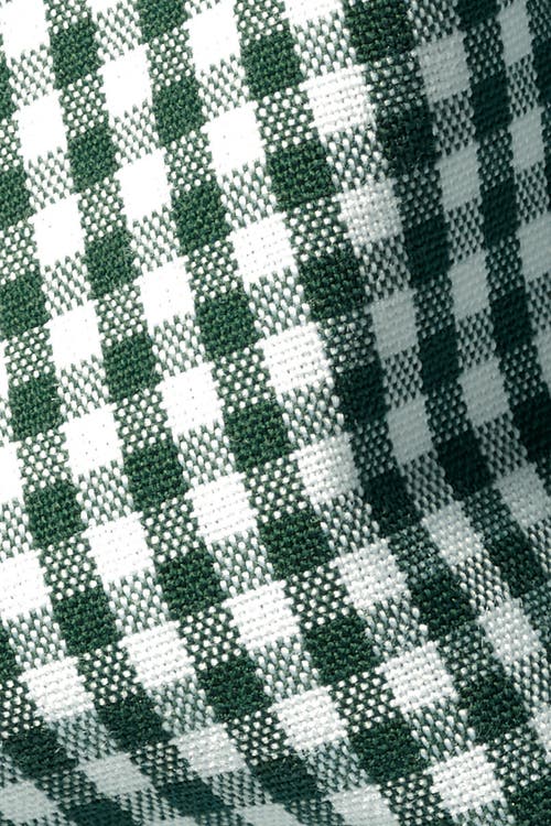 Charles Tyrwhitt Men's Button-down Collar Non-iron Stretch Poplin Mini Gingham Casual Shirt In Green