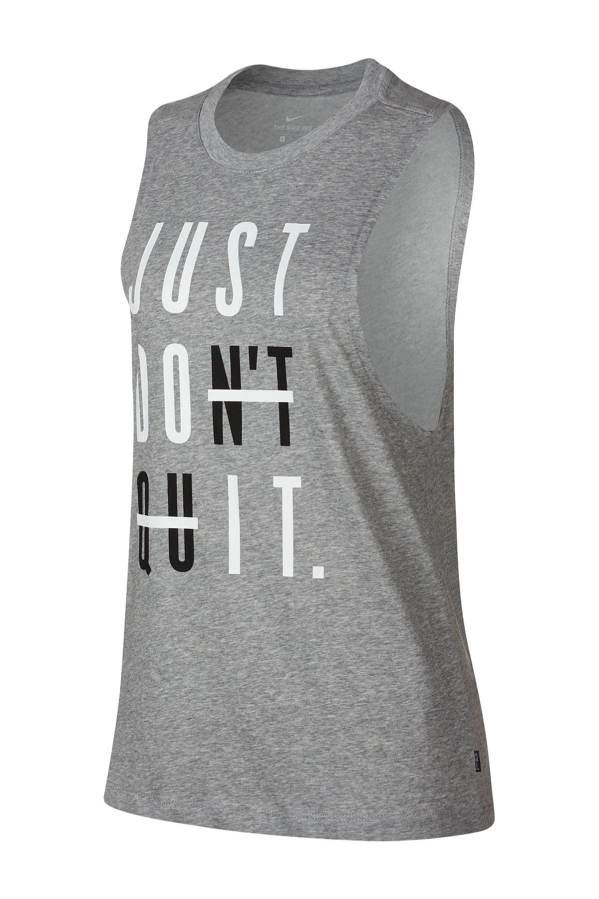 white nike dri fit tank top