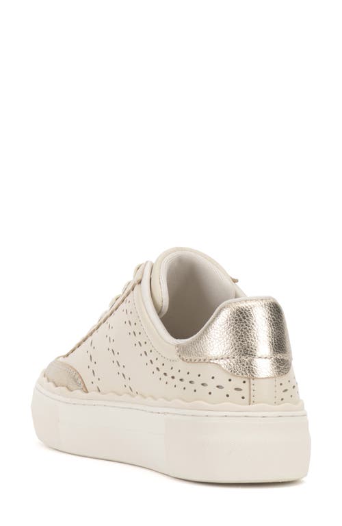 Shop Vince Camuto Jenlie Platform Sneaker In Creamy White/light Gold