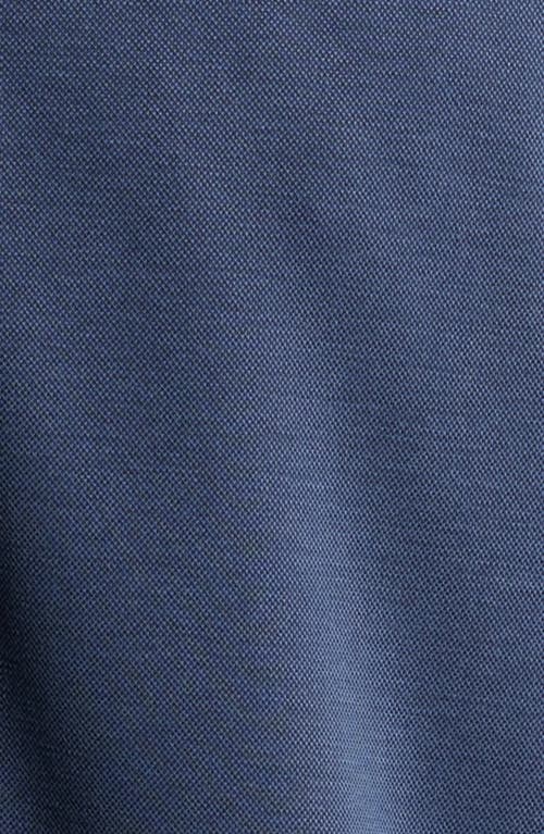 Johnston & Murphy Vintage Wash Knit Button-up Shirt In Navy