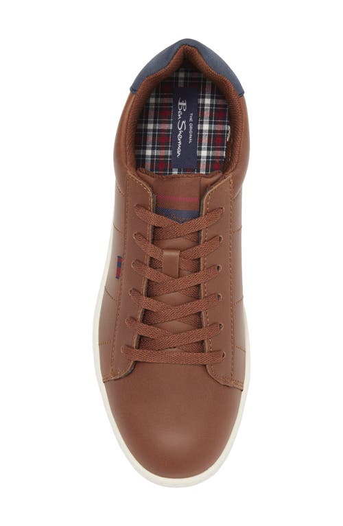 Ben Sherman Hampton Sneaker In Brown/navy