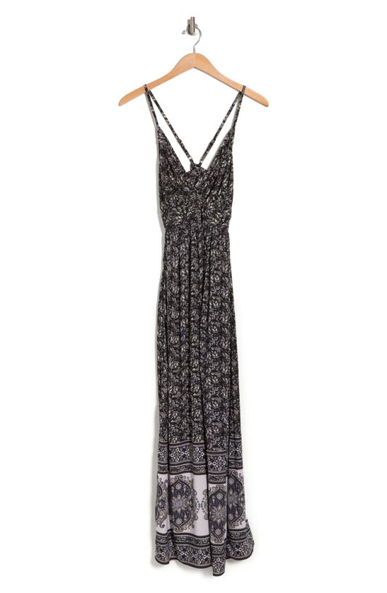 Nostalgia Apparel Smocked Waist Maxi Dress In Black ModeSens