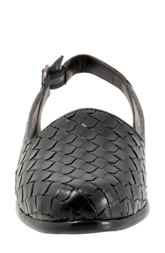 Trotters Lea Slingback Flat In Black