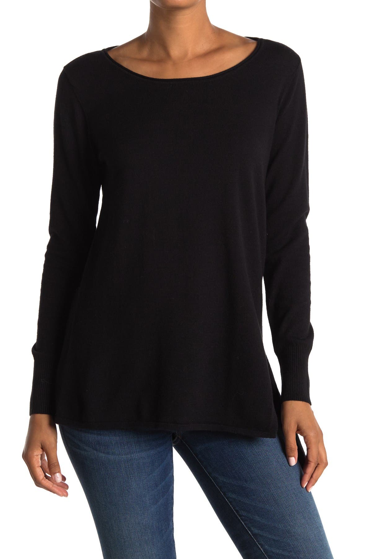 Max Studio | Asymmetrical Split Hem Knit Sweater | Nordstrom Rack