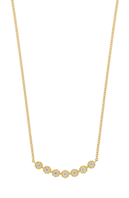 Bony Levy Monaco Diamond Frontal Necklace In 18k Yellow Gold