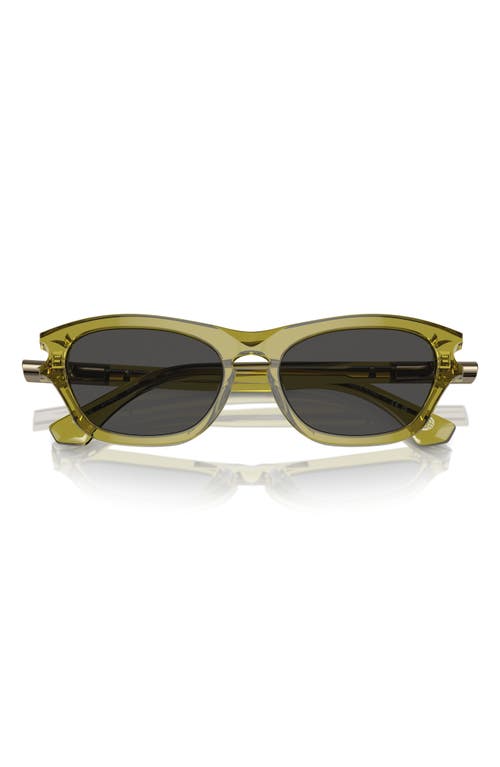 Burberry 55mm Pillow Sunglasses In Green