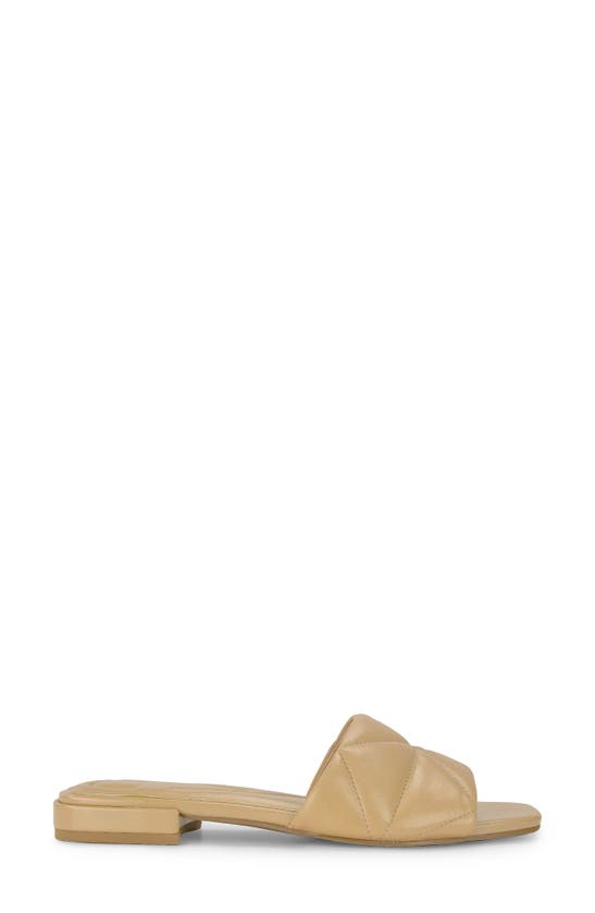 Easy Spirit Quincie Square Toe Slide Sandal In Light Natural Leather ...