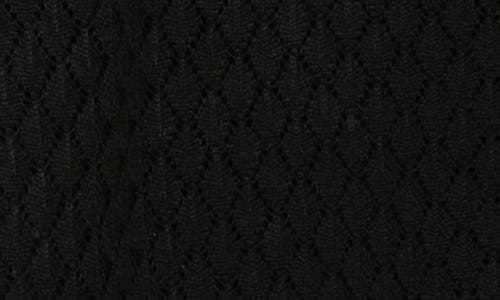 Dr2 By Daniel Rainn Diamond Stitch Cardigan Sweater In Black