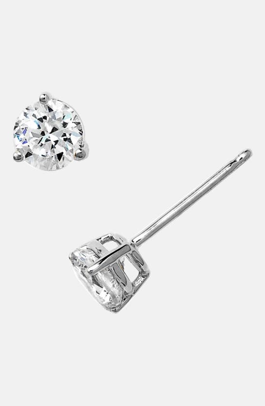 Nordstrom Cubic Zirconia Stud Earrings In Platinum