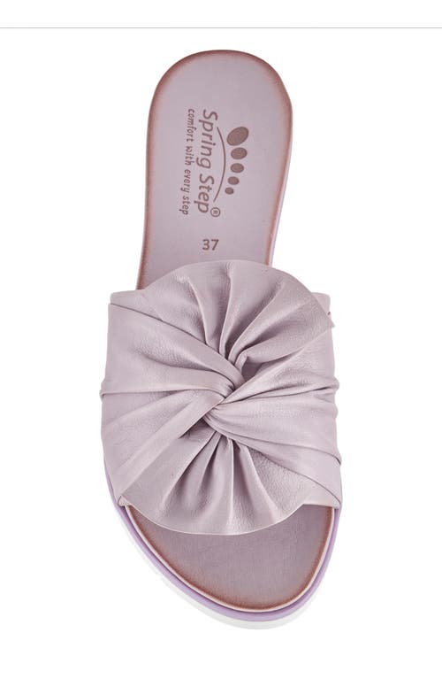 Shop Spring Step Lavona Slide Sandal In Lilac