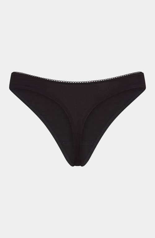 Shop Rat Boi Low Rise Thong In Onyx