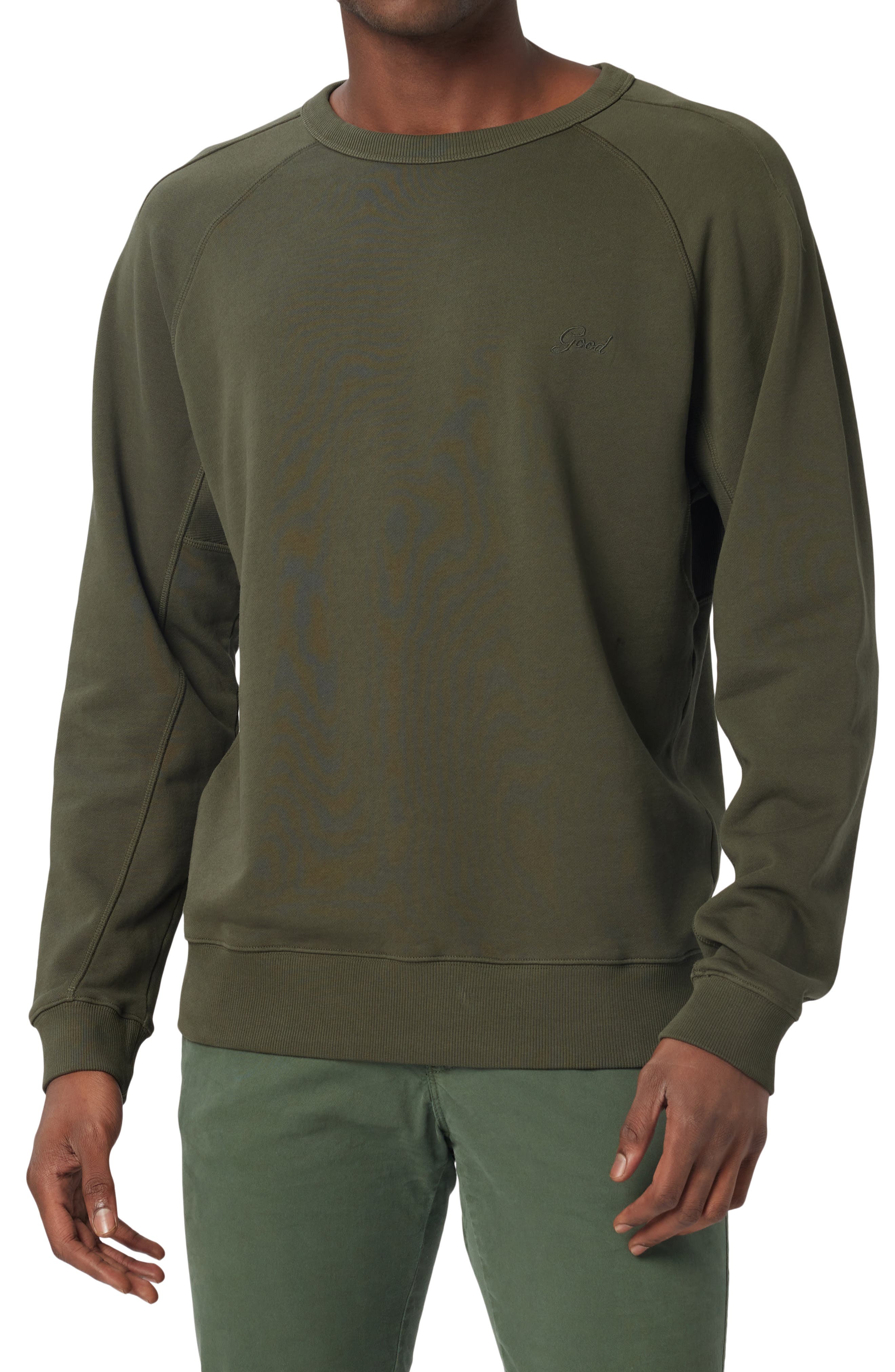 Green Crewneck Sweatshirts for Men 