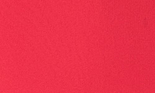 Endless Rose Long Sleeve Off The Shoulder Knit Minidress In Red