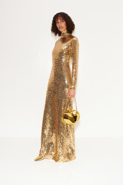 Shop Simonmiller Sculpty Sequin Dress In Star Gold