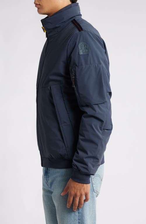 Shop Parajumpers Laid Padded Bomber Jacket In Blue Navy