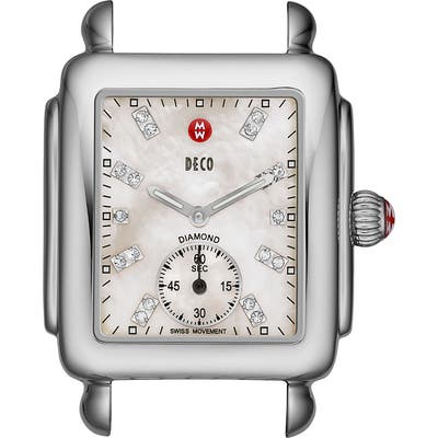 Michele Deco 16 Diamond Dial Watch Head, 2m X 31mm