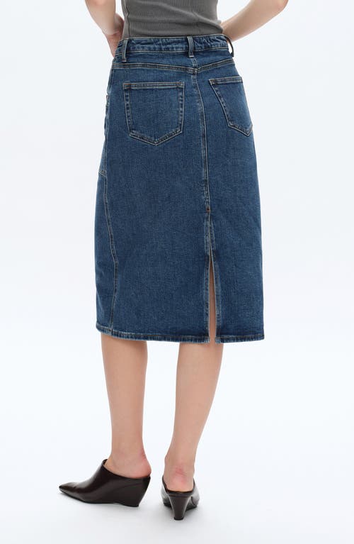 Bayeas Beth Denim Midi Skirt In Freefall
