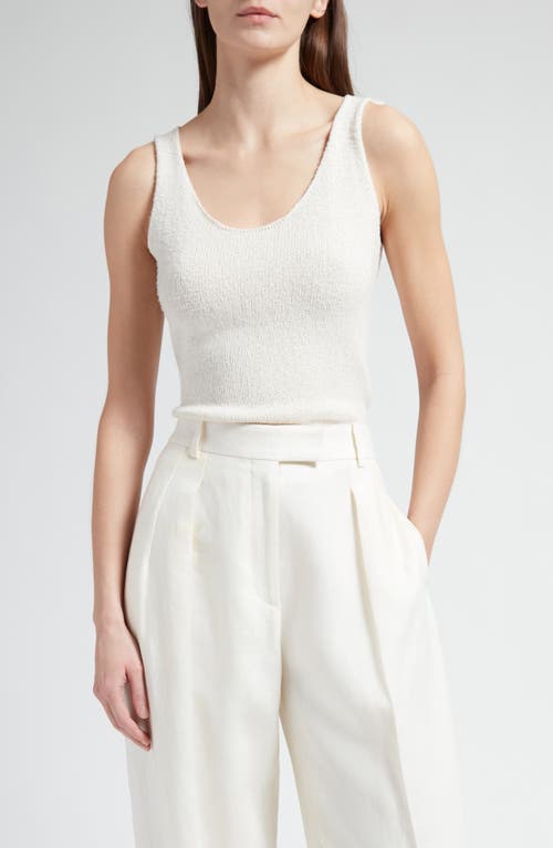The Row Favana Silk Sweater Tank White at Nordstrom,