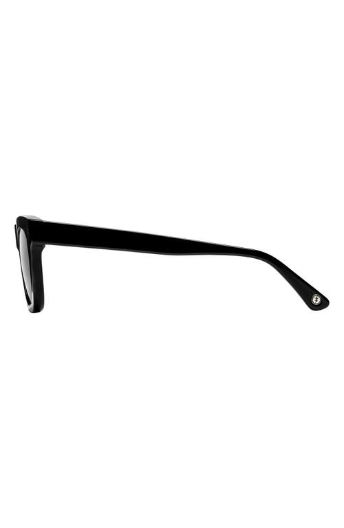 Shop Electric Cocktail 39mm Polarized Square Sunglasses In Gloss Black/grey Polar