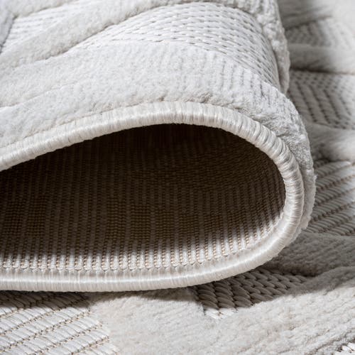 Jonathan Y Talaia Neutral Geometric Indoor/outdoor Area Rug In Ivory