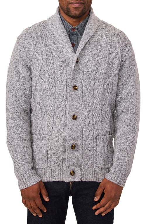 The Pinebrook Shawl Collar Cardigan Sweater in Grey