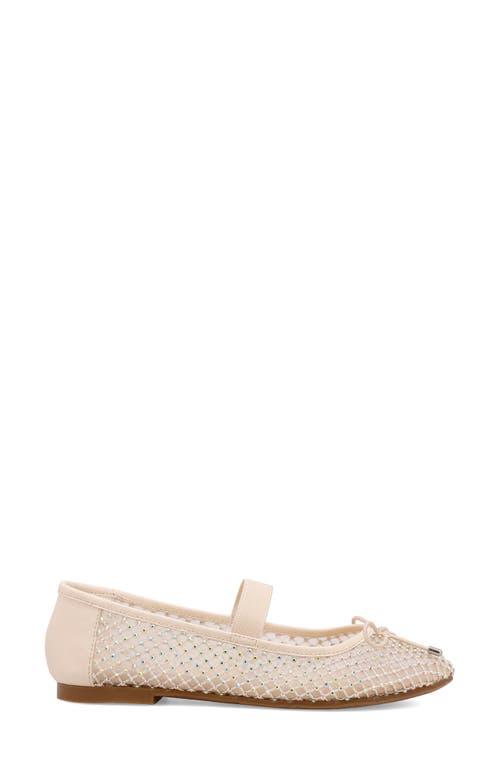 Mia Unica Mary Jane Flat In Bone