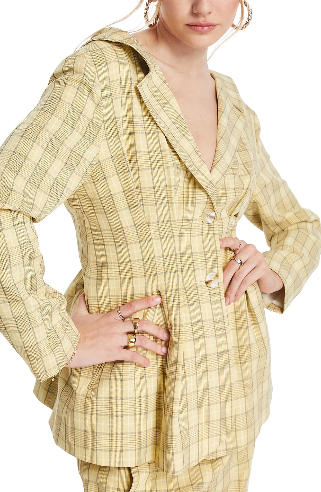 topshop plaid blazers