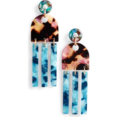 Lele Sadoughi Empire Fringe Drop Earrings