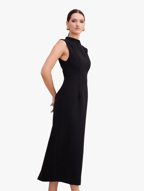 Shop Nanas Nana's Diana Midi Dress In Black