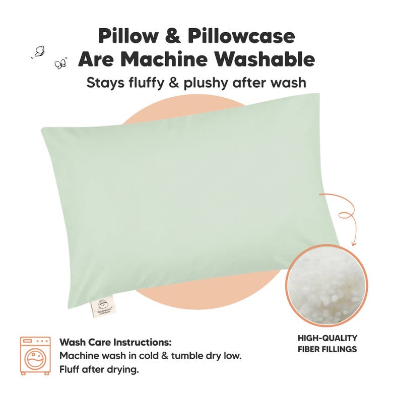 Shop Keababies Toddler Pillow With Pillowcase In Sage